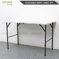OKURA 4ft Foldable Banquet Table Event / Catering / Hall / Buffet Folding Table Meja Lipat Niaga 4' 