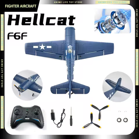 FX9503 F6F Hellcat Fighter RC Plane Brushless Fixed Wing EPP 4-CH 360° Stunt Rolling RC Plane For Ch