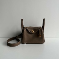 99新🆕 Hermès 愛馬仕 Mini Lindy 大象灰金釦一代
