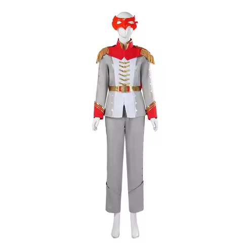 Akechi Goro Cosplay Costume Wig Raven Gray Uniform Mask Full Set Cos Convention Stage Suit Comicw;3'