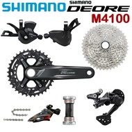 SHIMANO DEORE M4100 Groupset 2X10 Speed MTB M4100 170มม. 175มม. 36-26ตัน Crankset ชุดเปลี่ยนเกียร์ M