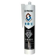 FINESIL HIGH BOND 接著王 Clear 晶鑽透明矽利康 300ml  1支