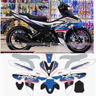 Beautiful Exciter 155 BMW HP4 WHITE BLUE motorcycle sticker - Exciter 155 WHITE BLUE motorcycle stic