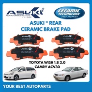 ASUKI Rear Ceramic Brake Pad Toyota Wish ZGE20 ZNE10 1.8 2.0 Camry ACV30 Harrier MCU10 Caldina Spare