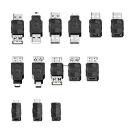 ✿ USB2 0 Adapter Micro Mini Male Female Converter Connector USB Changer Adapter for Computer Tablet 