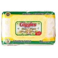 Giggles Baby Wipes Powder Scent 96s