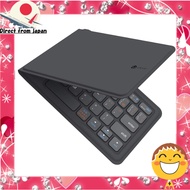 [Direct from Japan] iClever Bluetooth Keyboard Foldable Wireless Keyboard Multi-pairing Keyboard for iPad / iPhone USB Lightweight Thin Leather Cover Wallet Type Unbreakable 360 Degree Rotation Compatible with iOS / Android / Windows ( Black ) IC-BK06