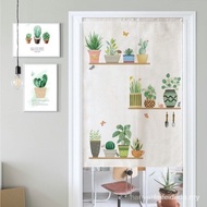 Ins Curtain Fabric Decoration Feng Shui Curtain Bedroom Kitchen Smoke-proof Free Punching Curtain 3E