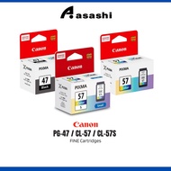Canon PG-47 / CL-57 Black Fine Cartridge Canon CL-57 Color Fine Cartridge/ CL-57s Color ink