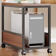 cod2 Tier PC Tower Stand Computer Host Stand with Wheels Movable Host Rack for PC Tower Printer Home