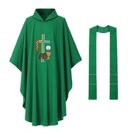 โบสถ์คาทอลิก Priest Chasuble ปัก Vestments พระสงฆ์ Robe เสื้อผ้ามุสลิม G1000/G2000/G3000/G1100/G2100