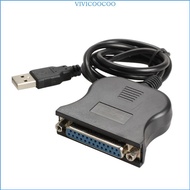 VIVI 80cm USB 2 0 To 25 Pin Parallel Port Printer Cable IEEE 1284 USB To Parallel Adapter Cable USB 