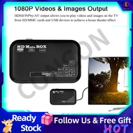 [READY STOCK] Full HD Mini Box Media Player 110-240V 1080P Support USB MMC RMVB MP3 AVI MKV