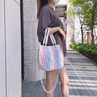 Macrame彩色兩用編織包