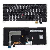 Siakoocty New Laptop US Keyboard Backlight for Lenovo T460S T470S ThinkPad 13 2nd Silver Frame
