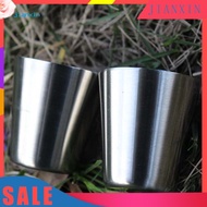  Outdoor Camping Hiking Polished Stainless Steel Whiskey Liquor Cup for Hip Flask