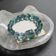 精品魔鬼綠海藍寶手串