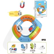 Variety Track Assembly Track Car Toy Magnetic Magnetic Cube Assembly Cross-Border DIY Single Track P