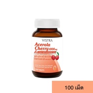 VISTRA Acerola Cherry 1000 mg. วิสทร้า อะเชอโรร่า เชอรี่ วิตามินซี 1000 มก