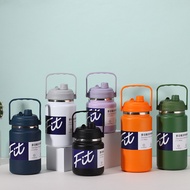 304 Stainless Steel 2500ML Thermos Cup Large Cold Mug With Handle/Straw Water Bottle Tumbler