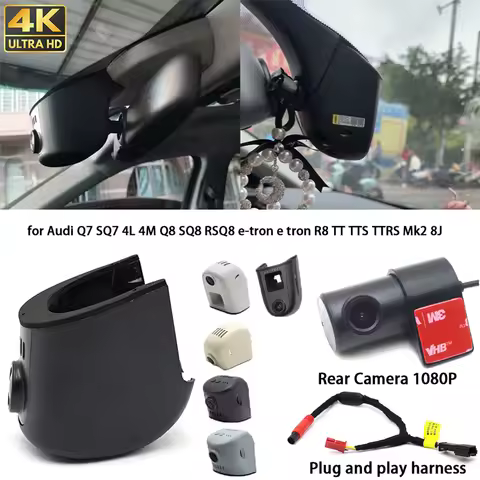 For Audi Q7 SQ7 4L 4M Q8 SQ8 RSQ8 e-tron e tron R8 TT TTS TTRS Mk2 8J 4K Dash Cam Front Rear Camera 