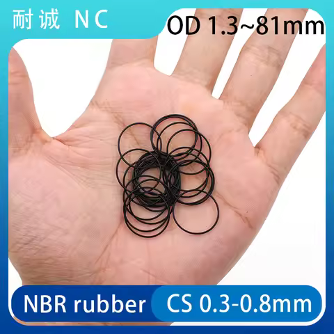 NBR rubber OD1.3-81mm CS0.3/0.4/0.5/0.6/0.7/0.8mm O-ring rubber sealing ring gasket grommet silicon 