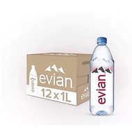 evian Natural Mineral Water (12 x 1L Case)