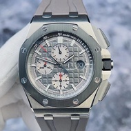 Audemarsrs Piguetet Offshore Series 26400IO Ceramic Ring Titanium Men's Watch Automatic Mechanical Gray Dial Surface
