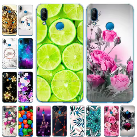 Silicone Case for Huawei Nova 3 3i 3e Case Soft TPU Cover for Nova3 Nova3i INE-LX2 INE-LX9 Back Cove