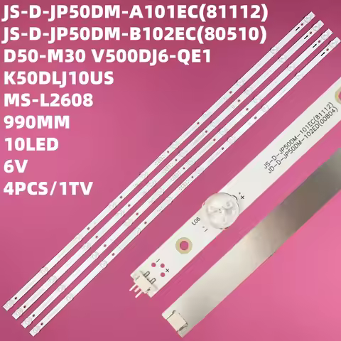 LED strips for TD SYSTEMS 50 TV K50DLJ11US D50-M30 v500dj6-qe1 JS-D-JP50DM-101EC (81112) A101EC (805