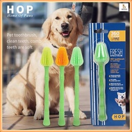 Pet toothbrush/360 degree dog bamboo shaped oral cleaning toothbrush/dog toothbrush