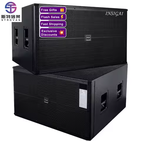 Sonido Profesional Sound Dual 18 Inch Bass Speaker Party Stage System Double 18 Inches Subwoofer Pas