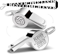 Whistle Volleyball Coach Gifts Whistle for Coaches Teachers Whistle Emergency Coach Referee Lifeguard Loud Whistle for Men Women Referees School Sports Coaches Whistle with Lanyard Cheer Coach Gift.