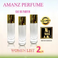 AMANZ WOMEN PERFUME LIST 2 [35ML] FOR HER FRAGRANCE EAU DE PARFUM WANGI TAHAN LAMA UNTUK WANITA