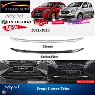 HermanAuto  Perodua myvi GEN3 GM3 FL Myvi 2021-2023 Front Lower Trim Garnish Accessories