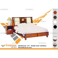EUREKA 14 Queen/King Bed Frame / Katil Kayu Wood (Deliver &amp; Installation Klang Valley)