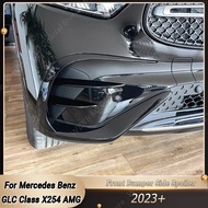 For Mercedes Benz GLC Class X254 GLC260 GLC300 AMG 2023+ Car Front Bumper Splitter Side Spoiler Air 