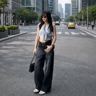 SKENA Highwaist Loose Buggy Jeans for Women