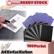 100 Sheets of A4 Carbon Paper One Side Carbon Paper Color Blackbiru Copy Invoice Note Receipt Letter