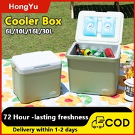 Outdoor Ice Box Cooler 6L 10L 16L Camping Fishing Freshness Preservation Large Capacity Storage Box