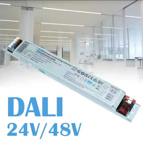Steel Case 24V 48V DALI Driver DT6 36W 60W 100W 150W Push(push DIM) 1-10V 3in1 Constant Voltage Line