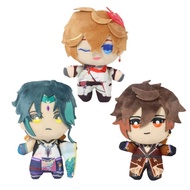 ☟New Genshin Impact Plushie Keychain Pendant Zhongli Xiao Tartaglia Stuffed Doll Soft Toy GameTz#?