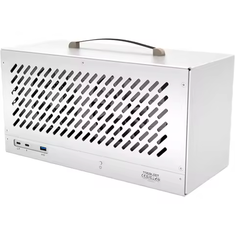 eGPU Enclosure Compatible with Thunderbolt 3/4 External GPU Dock Station, Full Aluminum Chassis, NVI