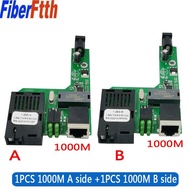 Htb-GS-03 A+B PCB Converter Media Fiber Optic Gigabit 1000mbps Satu Serat