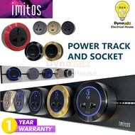 [1 YEAR WARRANTY] IMITOS GEN2 Power Track 32A Surface Type 400/600/750mm | 13A Track Socket Multiple
