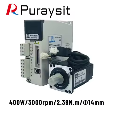 Puraysit Servo Motor Kits 400W JASD4002-20B 60JASM504230K-17BC 60JASM504230K-17BC-SC 1.27NM 3000rpm