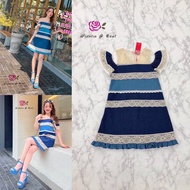 ️ S ️Widelia@Real Label Beautiful Off-Shoulder Dress 32/34/40