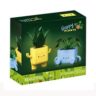 Compatible with Lego Building Blocks Flower Plants Series 10349 Happy Potted Plants Bonsai Preserved