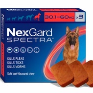 Dog Worm Medicine / Demodex Nexgard Spectra Xl (30-60Kg) Ori