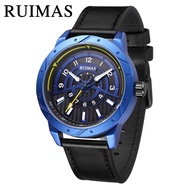 Ruimas men's watch tide brand luminous sports Large Dial Leather Watch men's watch quartz men's watc
